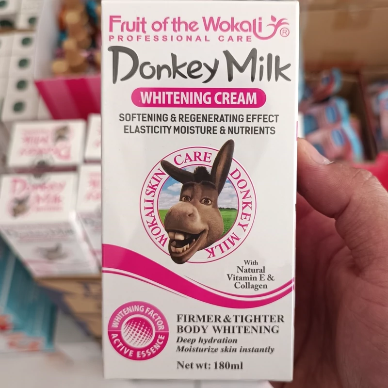 کرم روشن کننده و آبرسان بدن شیر الاغ اصلی حجم 180میل