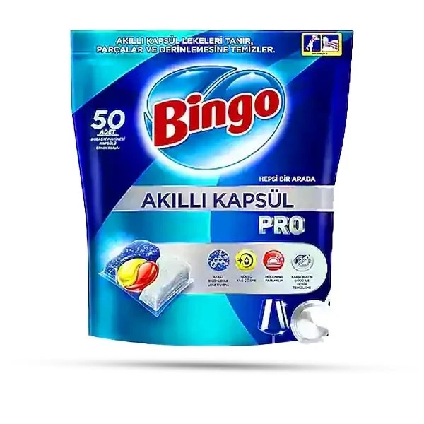 قرص ماشین ظرفشویی 50 پرو بینگو ترک