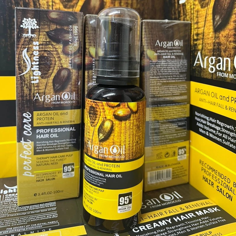 روغن آرگان مو بدون سولفات لایتنس اسلواکی اصل اسلواکی (دارای هولوگرام) حجم 100 میل