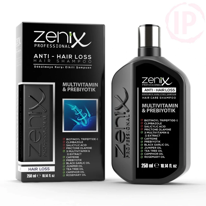شامپو ضد ریزش زنیکس zenix اصل ترکیه حاوی ویتامین حجم 250 میل