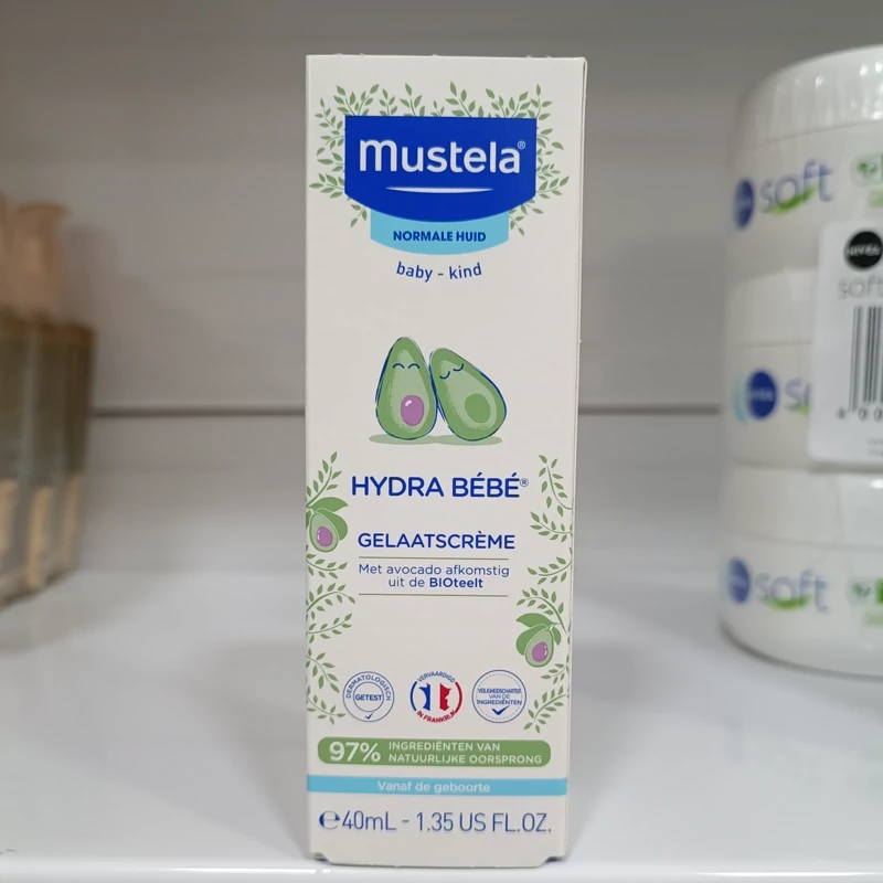 کرم مرطوب کننده روزانه صورت کودک Mustela Hydra Bebe اصل 40 میل