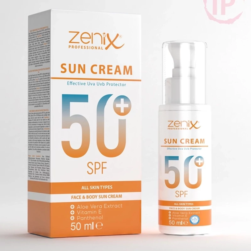 ضد آفتاب پمپی زنیکس Zenix با اس پی اف Spf 50 برای صورت و بدن حجم 50 میل