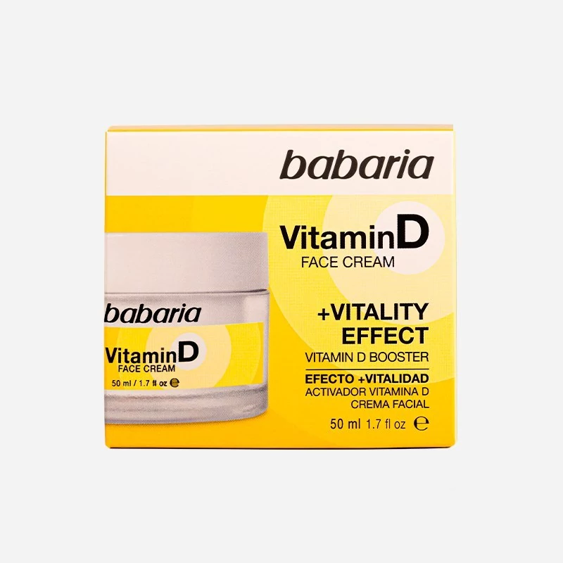 کرم صورت ضد چروک و آنتی اکسیدان ویتامین D باباریا