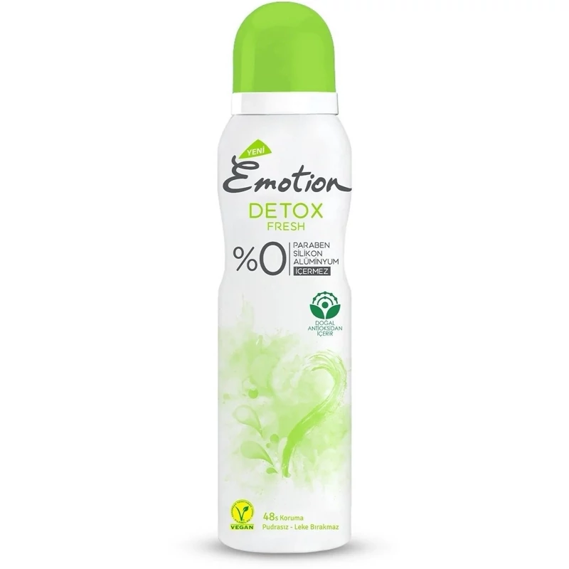 اسپری دئودورانت زنانه ایموشن مدل Detox Fresh حجم 150 میلی لیتر