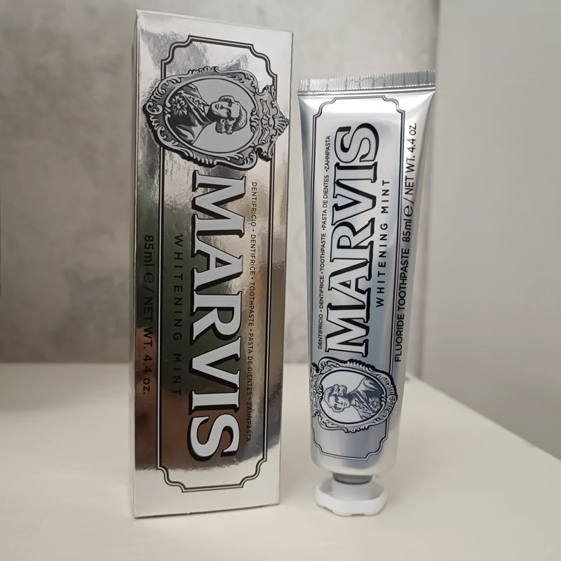 خمیر دندان سفید کننده مارویس MARVIS مدل WHITENING MINT اصلی 85میل