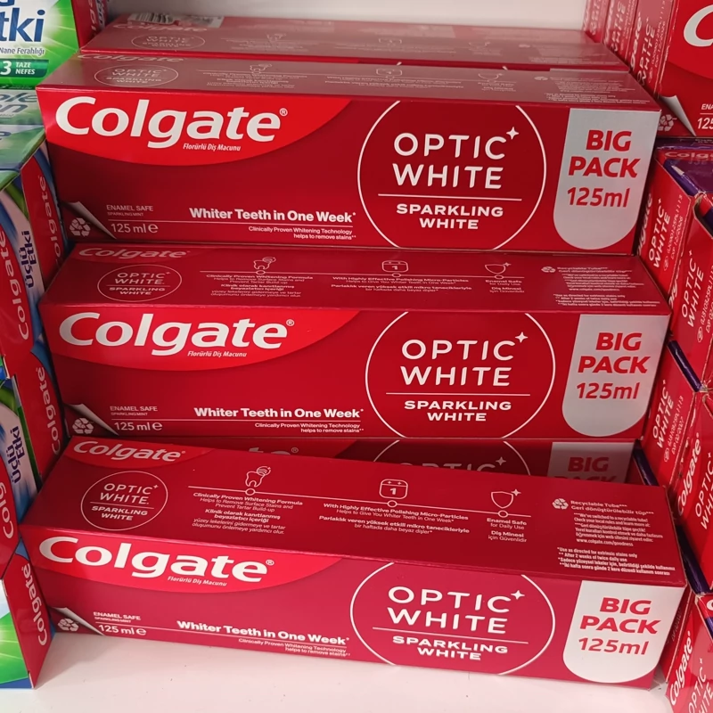 خمیر دندان  کلگیت Colgate مدل اپتیک وایت  Optic white حجم 125 میل