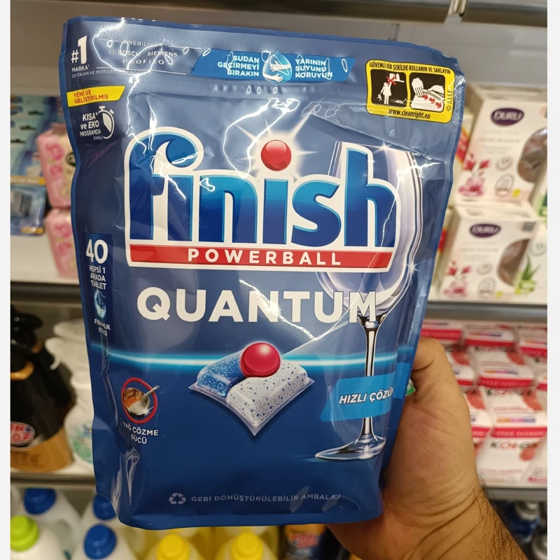 قرص ماشین ظرفشویی فینیش 40 تایی مدل کوانتوم