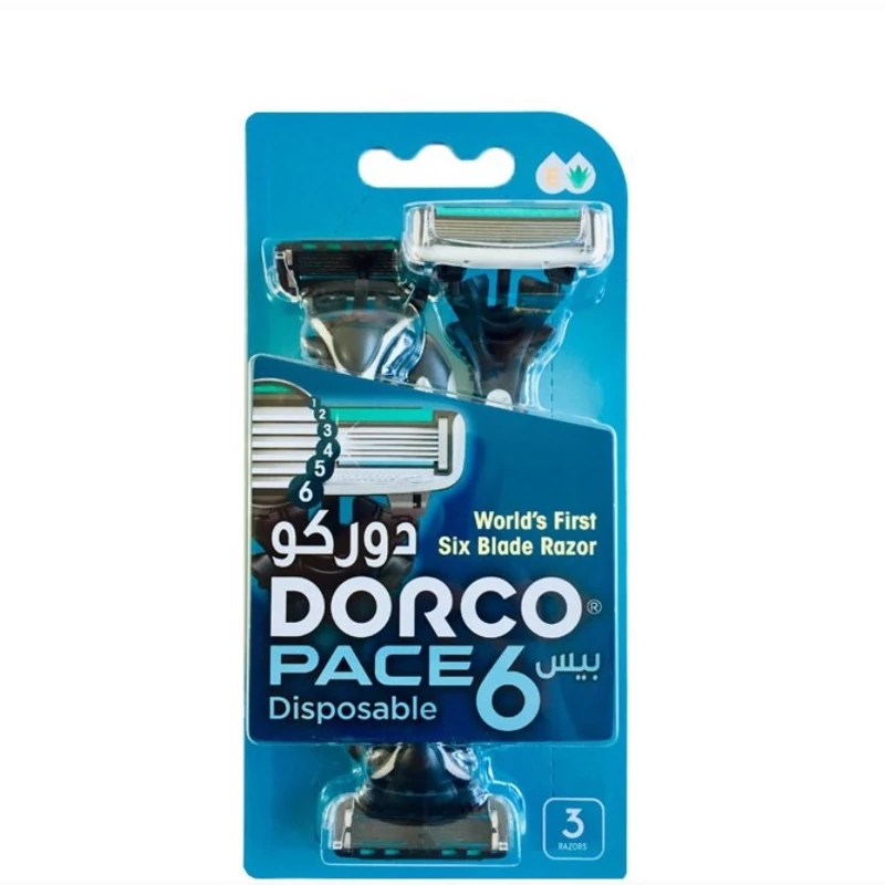 تیغ اصلاح 6 لبه 3 عددی دورکو مدل PACE 6