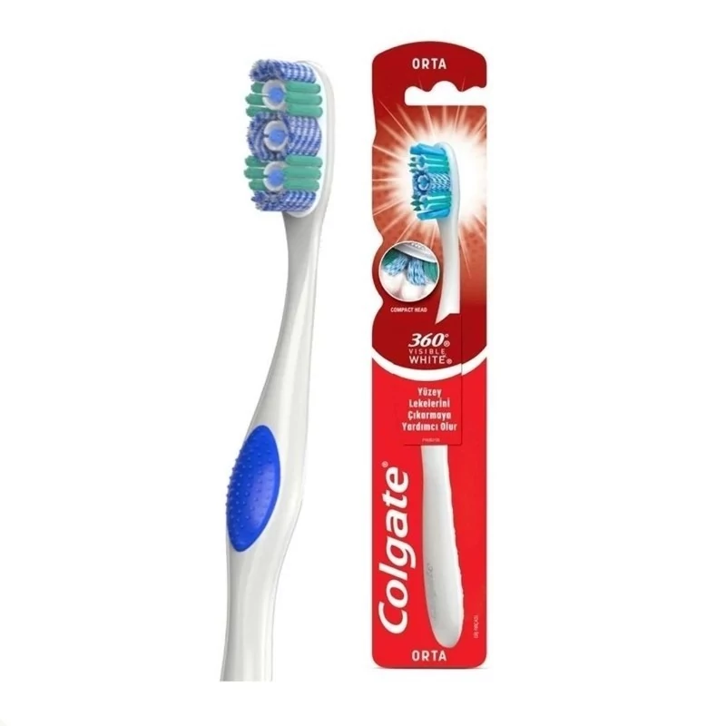 مسواک کلگیت مدل Visible White 360 مدیوم