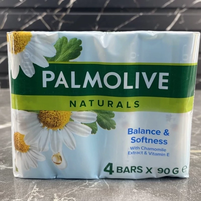 صابون پالمولیو مدل Balance Softness  عصاره گل بابونه بسته4 تایی