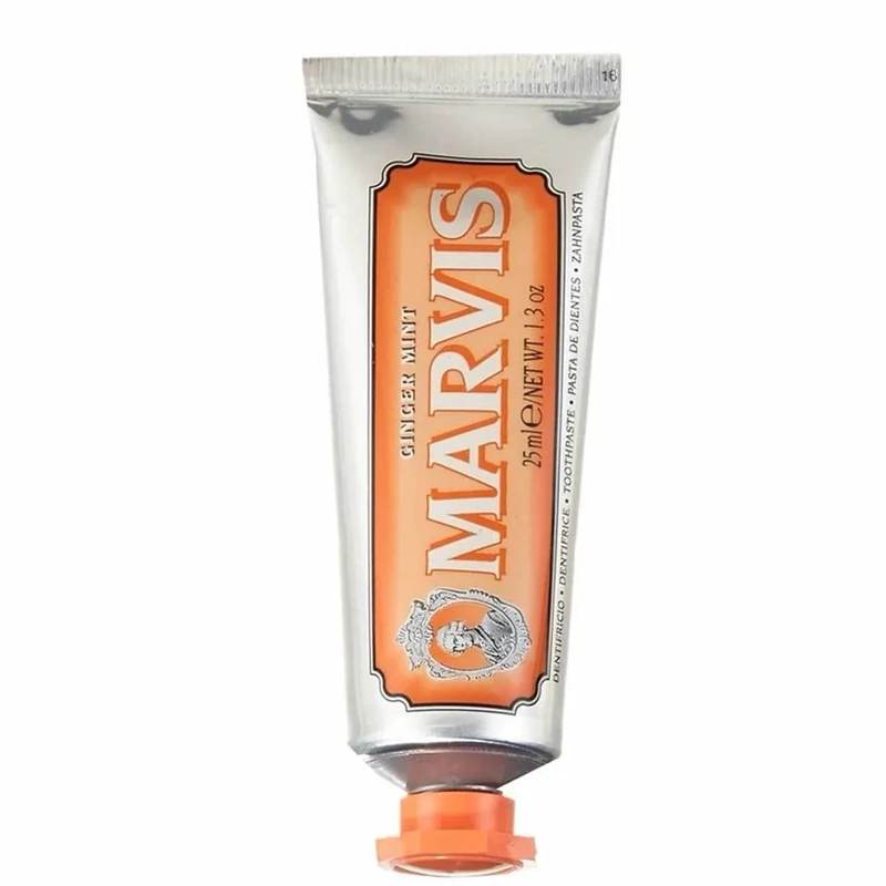 خمیر دندان زنجبیل و نعناع مارویس Marvis Ginger Mint حجم 25 میل بدون جعبه