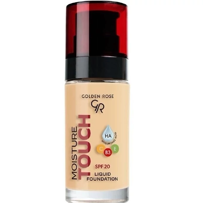 کرم پودر گلدن رز مدل MOISTURE TOUCH شماره 103