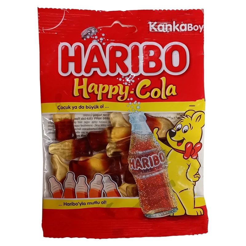 پاستیل هاریبو مدل Happy Cola وزن 80 گرم
