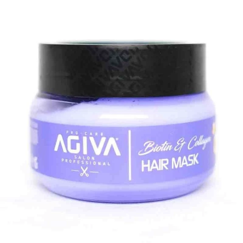 ماسک مو داخل حمام آگیوا حاوی بیوتین و کلاژن 350 میل مدل Agiva Biotine