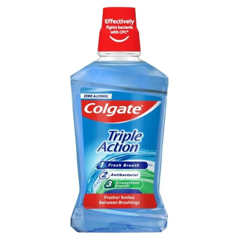 دهانشویه سه کاره کلگیت مدل Colgate TRIPPLE ACTION