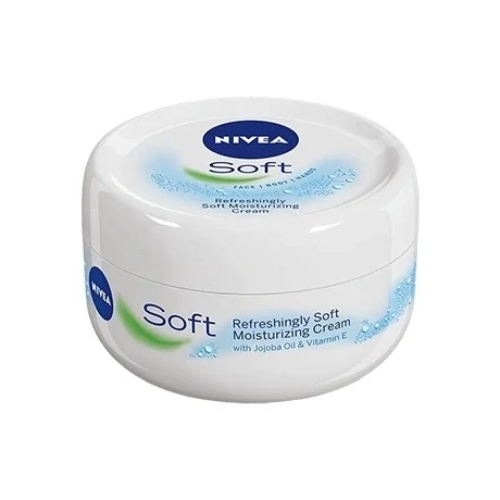 کرم مرطوب‌کننده همه‌کاره نیوآ سافت (Nivea Soft) مناسب صورت، دست و بدن 300 میل