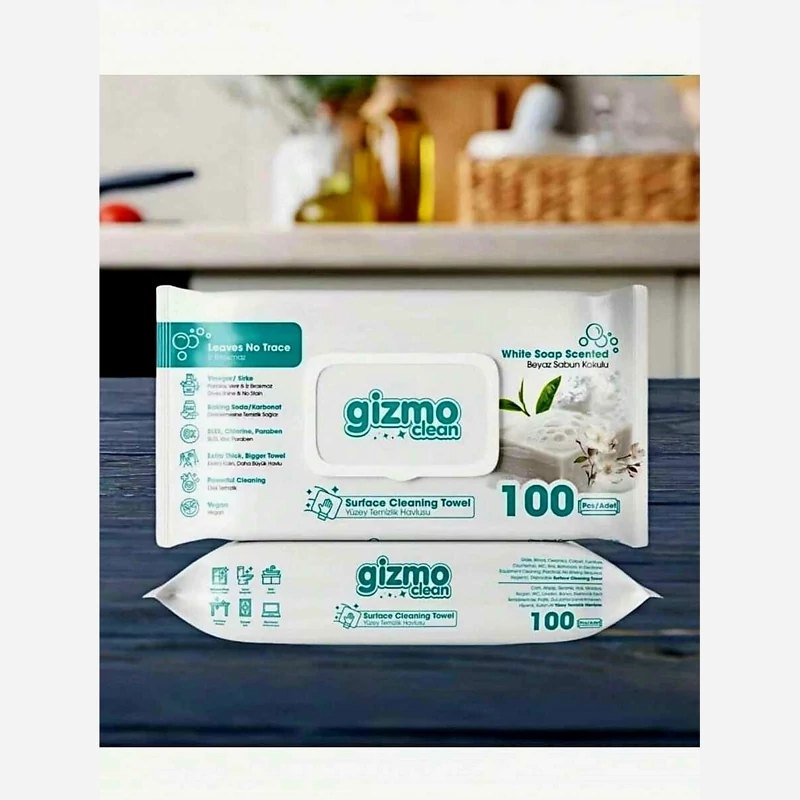 حوله تمیزکننده سطوح بارایحه صابون سفیدواسطوخودوس گیزموکلین