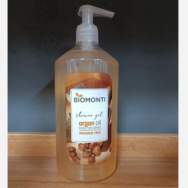 شامپو بدن بدون سولفات و پارابن BIOMONTI حاوی روغن آرگان 1000 میل