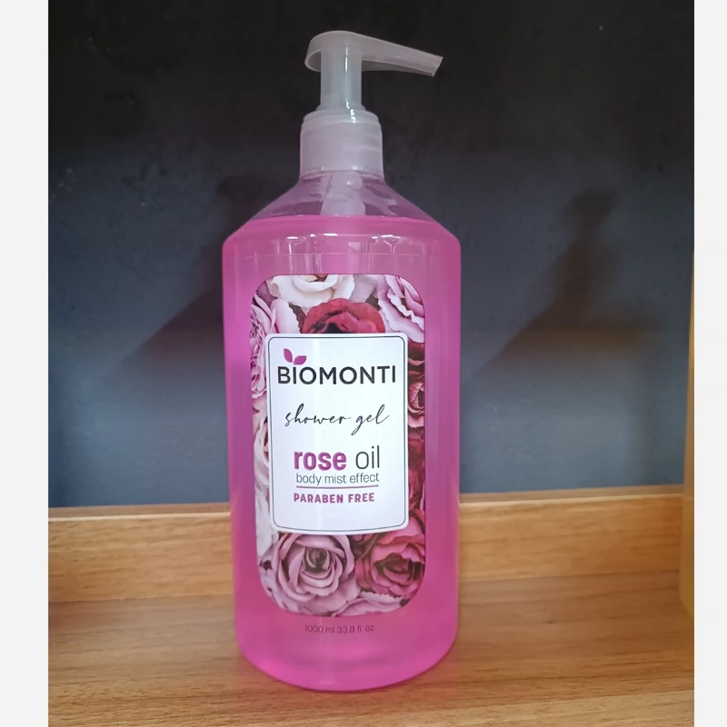 شامپو بدن حاوی روغن گل رز بیومونتی Biomonti محصول ترکیه