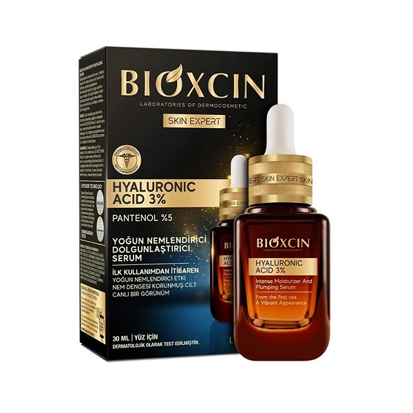 سرم آبرسان بیوکسین BIOXCIN حاوی هیالورونیک اسید و پانتنول حجم 30 میل