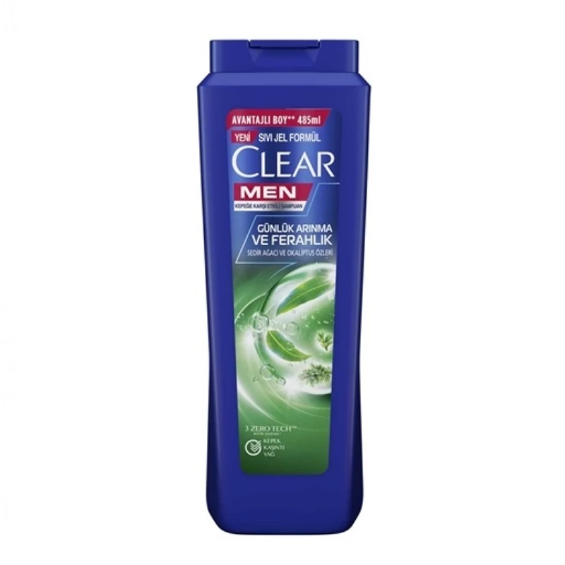 شامپو کلیر نعنایی مردانه 350 میل CLEAR MEN ضد شوره حاوی نعنا و اکالیپتوس