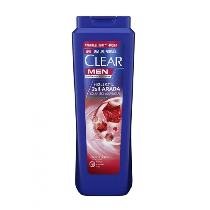 شامپو کلیر مردانه حجم 350 میل مدل CLEAR MEN Hizli Stil