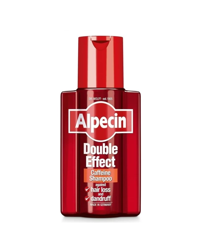 شامپو ضد شوره و ضد ریزش آلپسین دابل افکت حجم 200 میل Alpecin Double Effect