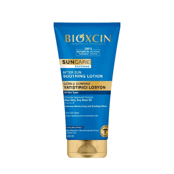 لوسیون بدن بعد آفتاب بیوکسین BIOXCIN مرطوب کننده و تسکین دهنده حجم 200 میل