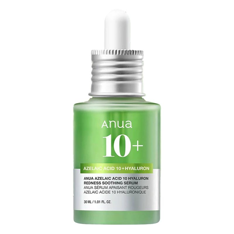 سرم آبرسان و تسکین دهنده جوش آزلائیک اسید 10% و هیالورون آنوا Anua حجم 30 میل