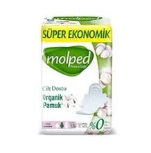 نوار بهداشتی مولپد molped مدل Pure and soft بسته 18 عددی سایز بلند