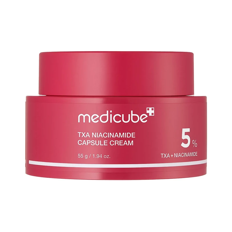 کرم روشن کننده و ضد لک کپسولی ترانگزامیک اسید و نیاسینامید مدی کیوب Medicube حجم 50 میل