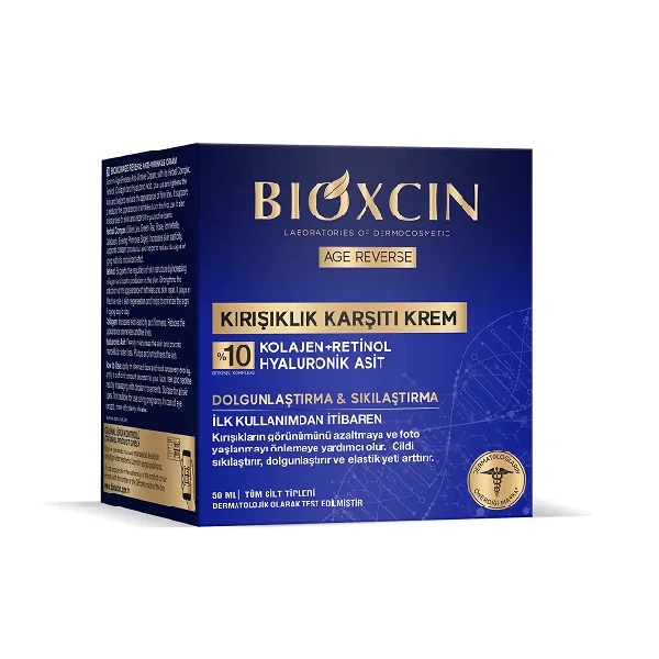 کرم ضد چروک سفت کننده پوست بیوکسین BIOXCIN مدل Age Reverse حجم 50 میل