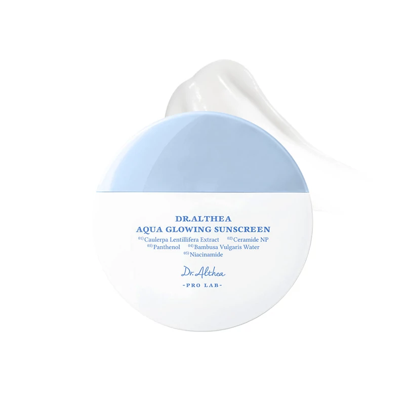 ضد آفتاب آبرسان و روشن کننده دکتر آلتیا Dr.Althea مدل Aqua Glowing حجم 45 میل