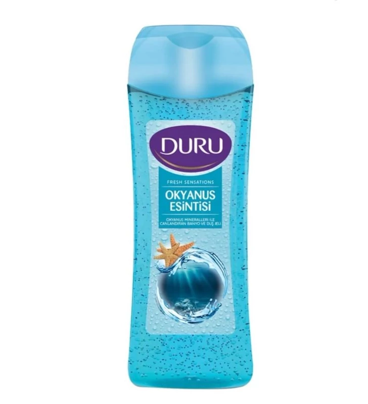 شامپو بدن دورو رایحه نیلوفر آبی اسکراب دار DURU حجم 450 میل