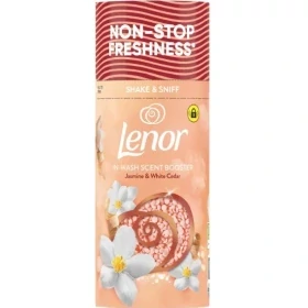 دانه های خوشبو کننده لباس لنور Lenor رایحه Jasmine and White Cedar حجم 155 گرمی