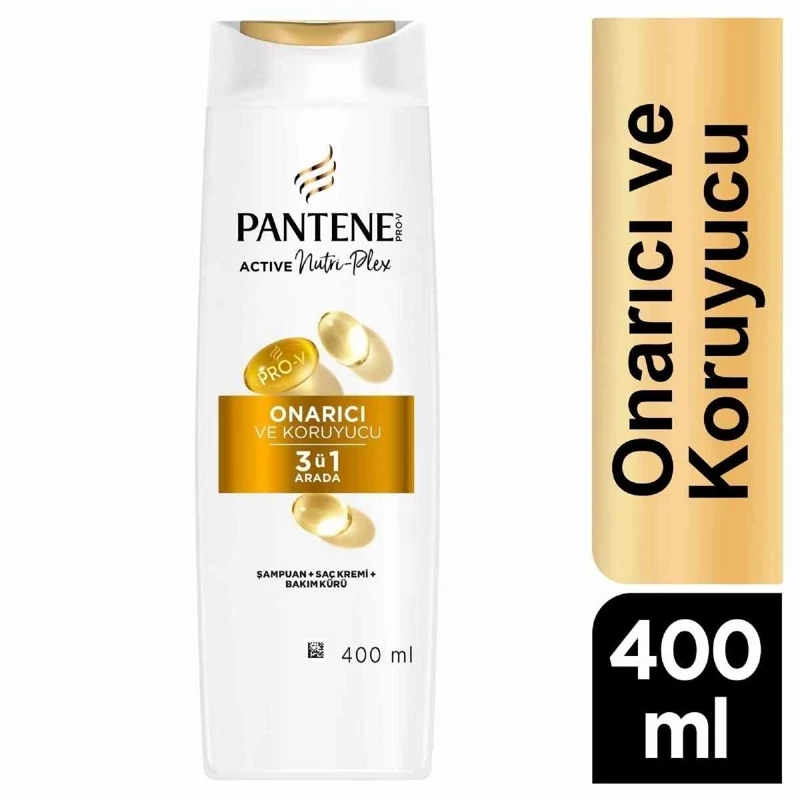 شامپو 3 در 1 ترمیم کننده مو پنتن Pantene مناسب موهای آسیب دیده حجم 400 میل