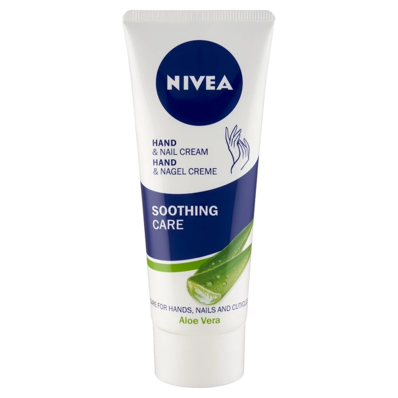 کرم دست و ناخن نیوآ مدل تسکین دهنده مدل Soothing Care حاوی آلوئه ورا حجم 75 میل
