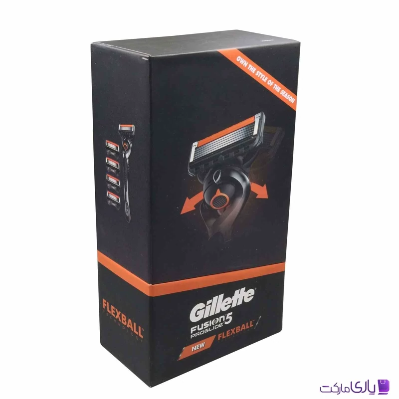 خود تراش ژیلت فیوژن 5 ProGlide با تکنولوژی فلکس‌بال + 4 یدک