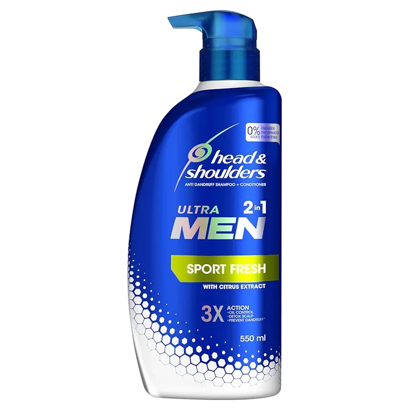 شامپو مردانه هداند شولدرز Head And Shoulders مدل Sport Fresh حجم 550 میل