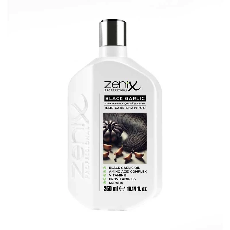 شامپو تخصصی سیر سیاه زنیکس zenix حاوی کمپلکس اسید آمینه حجم 250 میل