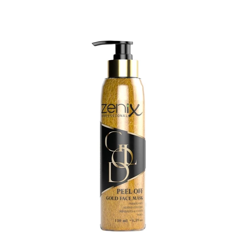 ماسک صورت گلد (طلایی) زنیکس Zenix مدل peel off با خاصیت لایه برداری حجم 130 میل