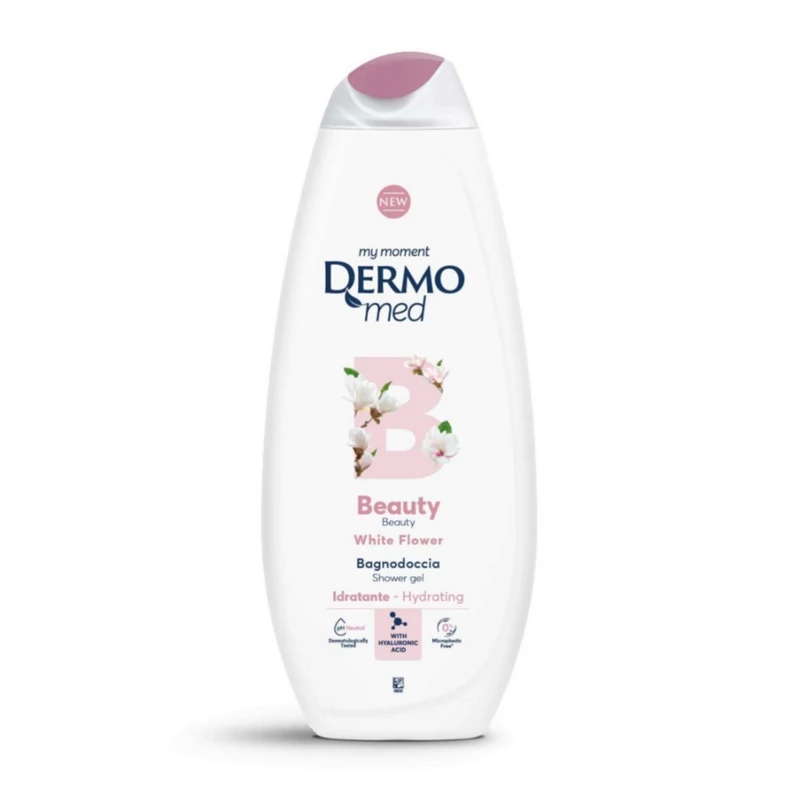 شامپو بدن درمومد گل سفید White Flower سری بیوتی Beauty حجم 750 میل