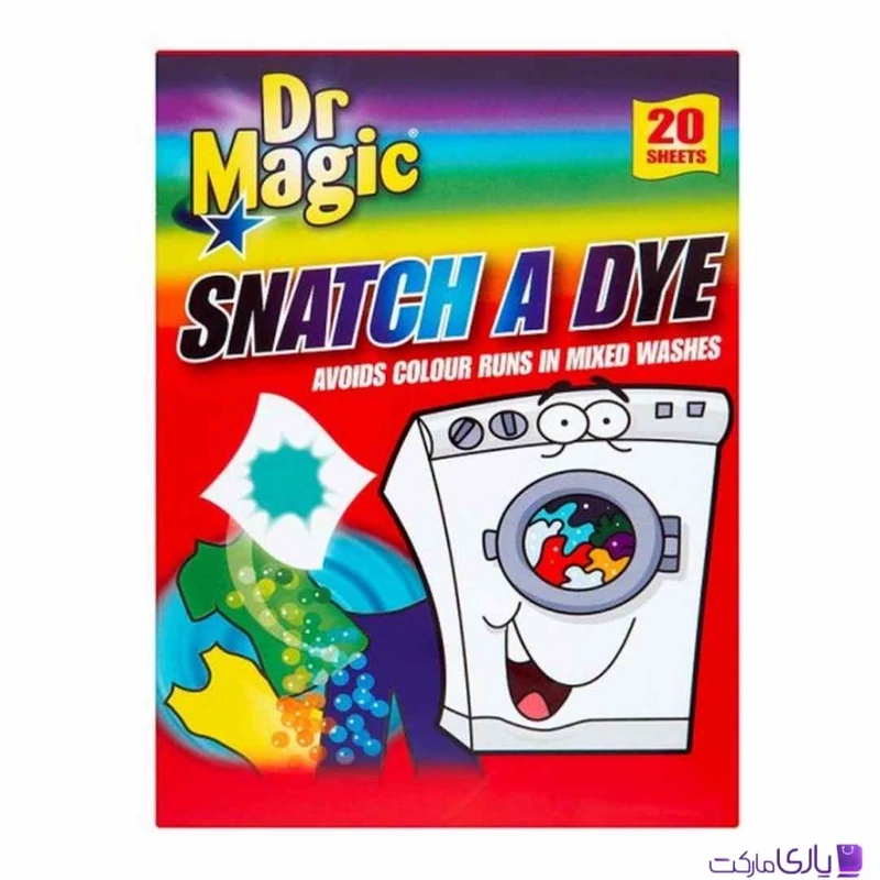 دستمال ضد تغییر رنگ لباس دکتر مجیک مدل Snatch A Dye بسته 20 عددی