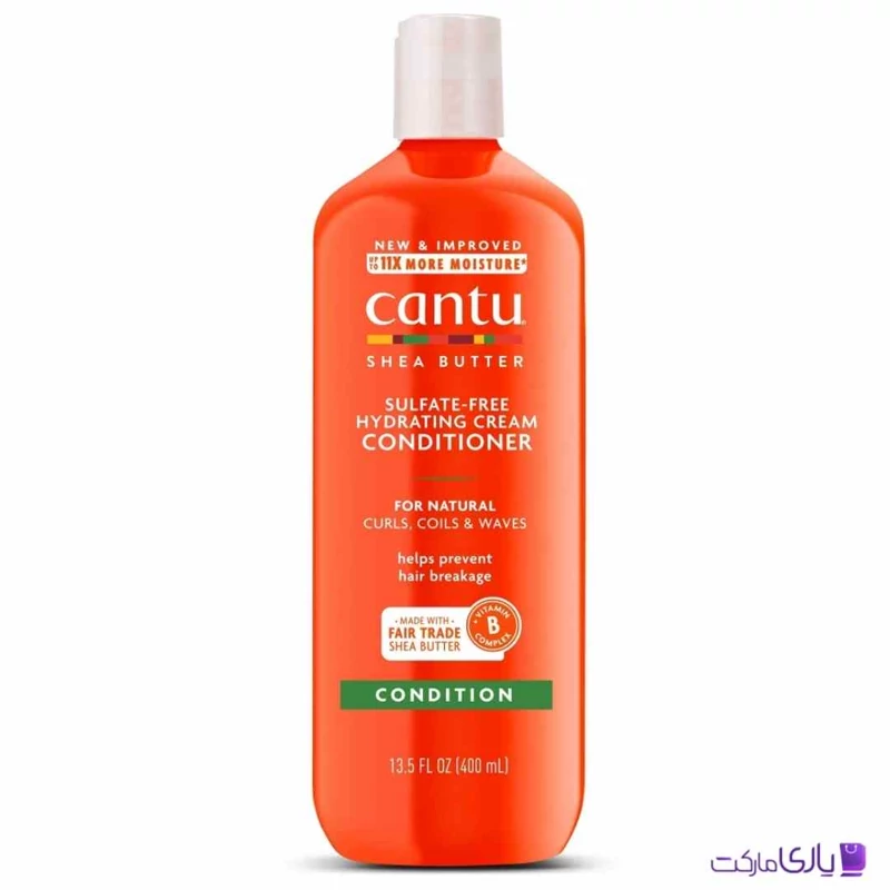 نرم کننده شی باتر کنتو Cantu موهای فر حجم 400 میل