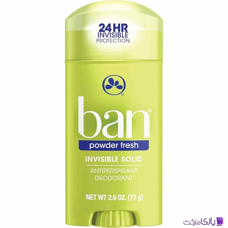 استیک صابونی ضد تعریق بن Ban مدل Powder Fresh با ماندگاری 24 ساعته حجم 73 گرم