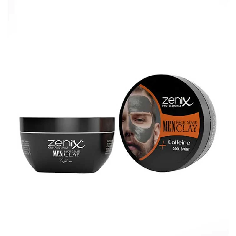 ماسک خاک رس و کافئین مخصوص آقایان زنیکس Zenix حجم 350 میل