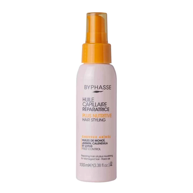 روغن ترمیم کننده مو بایفاس سری Hair Styling مدل Plus Nutritive مناسب موهای آسیب دیده 100 میل