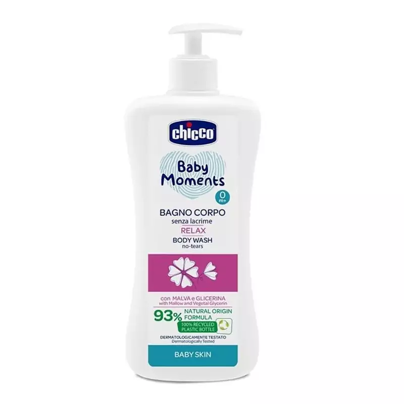 شامپو بدن کودک حاوی عصاره گل ختمی چیکو Chicco