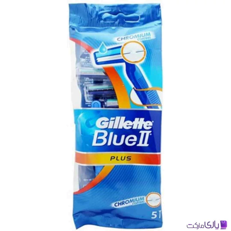 خود تراش ژیلت مدل Blue II Plus بسته 5 عددی
