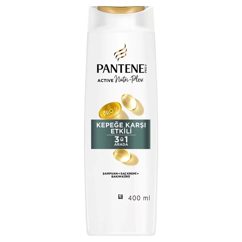 شامپو ضد شوره 3 در 1 پنتن Pantene مدل Kepege Karsi Etkili حجم 400 میل